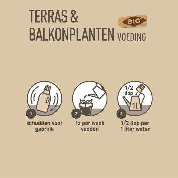 Pokon bio terras & balkon planten voeding (500 ml)