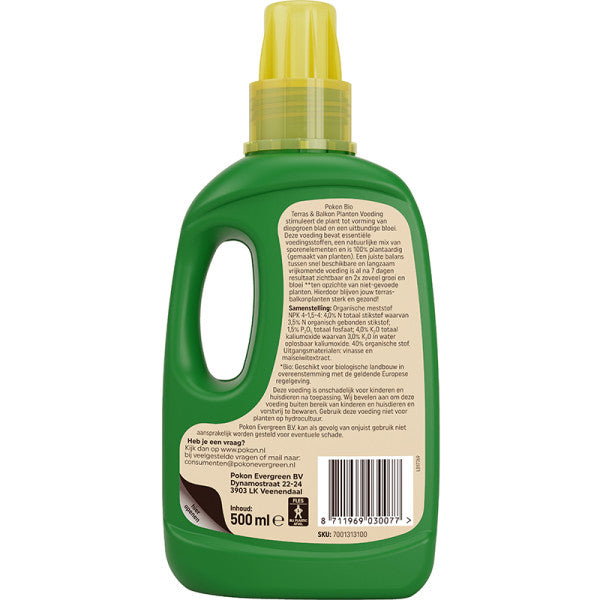 Pokon bio terras & balkon planten voeding (500 ml)